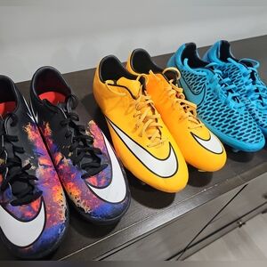 Nike Soccer Cleats Bundle Men’s Size 10 & 10.5 – Indoor, Turf & Firm Ground